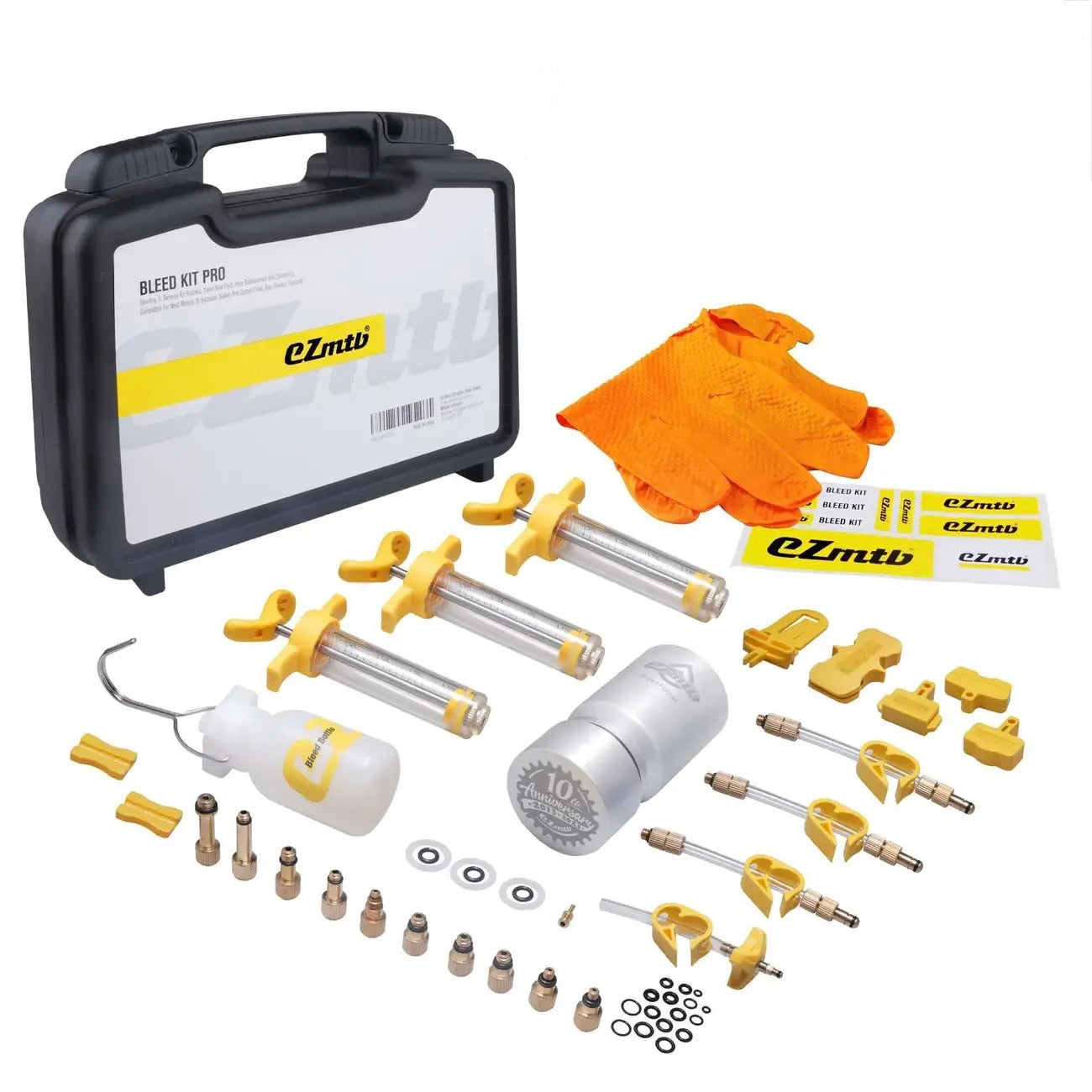 Bike Hydraulic Disc Brake Maintenance Kit, Adapters for Easy Oil Change
